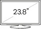 23.8 inch screen